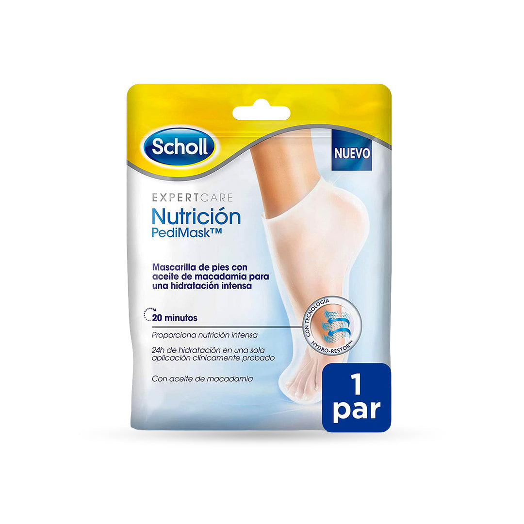 Scholl Expert Care Mascarilla Nutritiva Para Pies - Hidratación Intensa en 20 Minutos – 1 Par